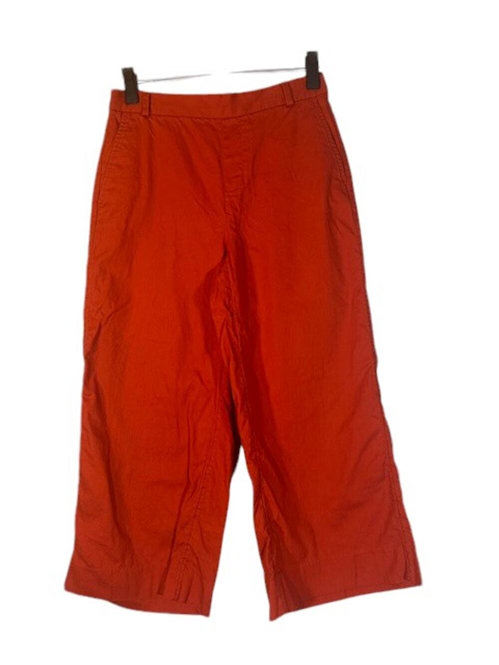 Banana Republic Rust Rowan Wide Leg Flare Capri Cropped Pants Women Sz 2P